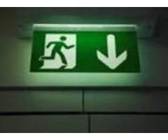 Emergency Lighting Circuit Test in a Hallway